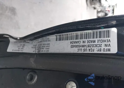 2021 Dodge Challenger R/T из США, поврежденный, VIN 2C3CDZBT4MH506403